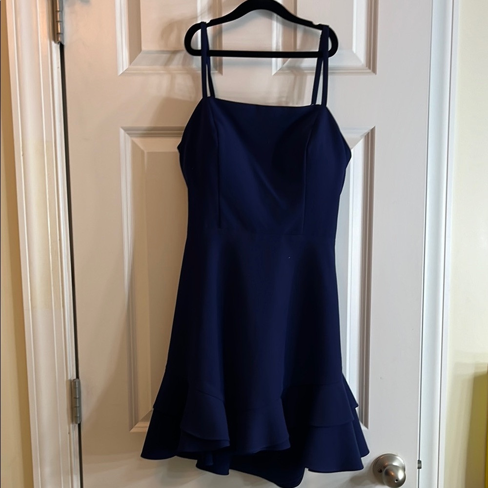 Elegant Navy Blue Dress